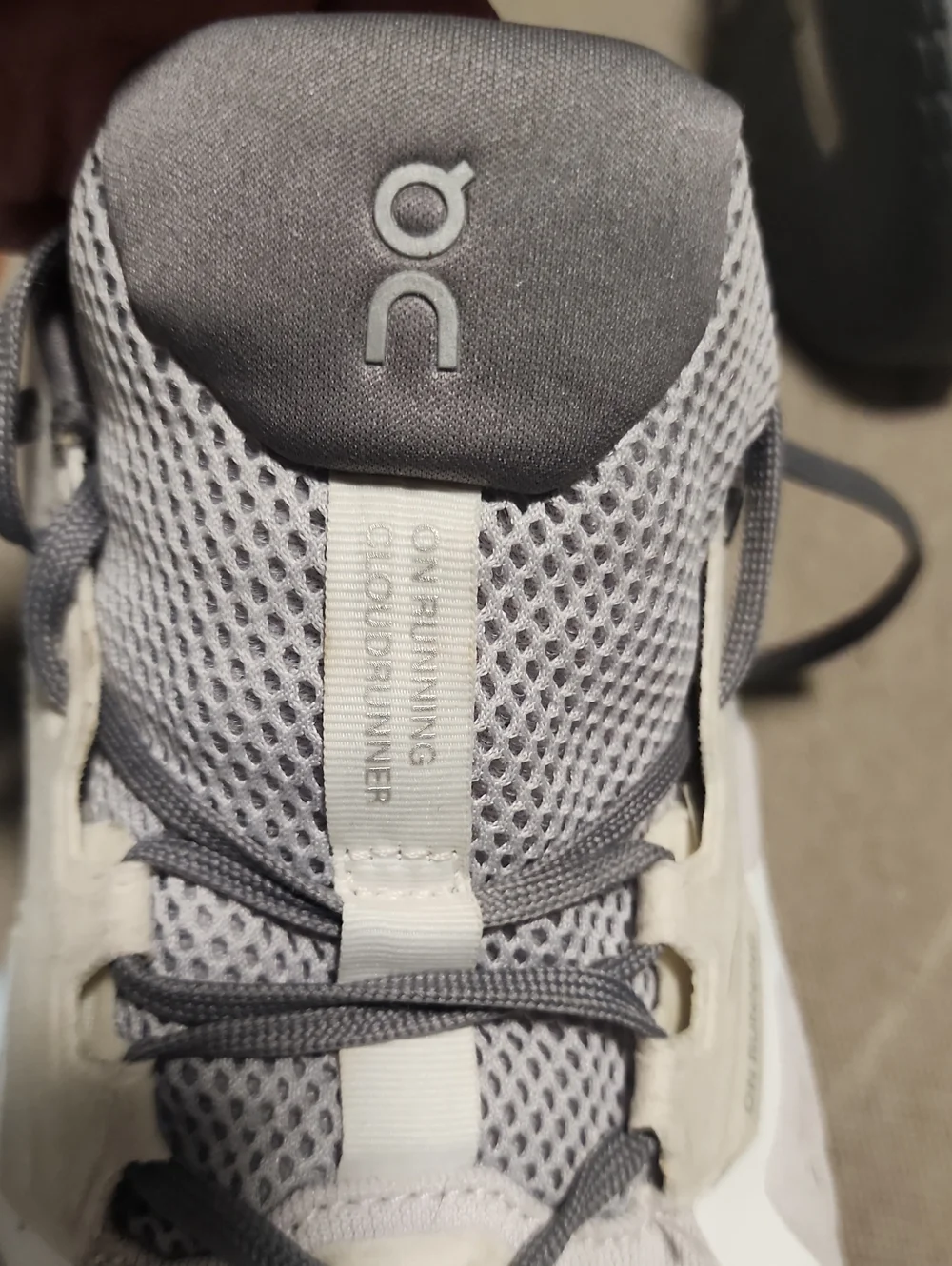 On Running Men's CloudRunner Cloudtec Gray/White Athletic Shoes, Size 12